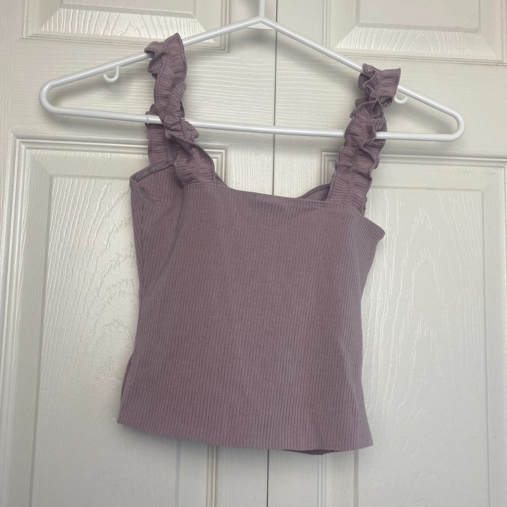 Aritzia Sunday Best Firecracker Tank Crop Top Light Purple Size XXS - Picture 6 of 6